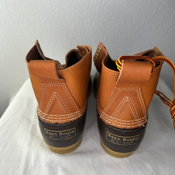 LL Bean Duck Boots 6” Brown and Tan Men’s 10.5 D New with flaw - Picture 4 of 9